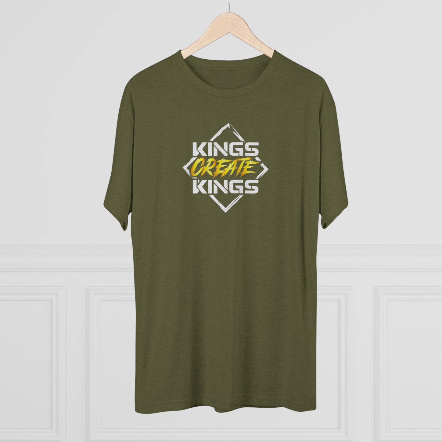 Kings Create Kings Gold Logo Tri-Blend Crew Tee