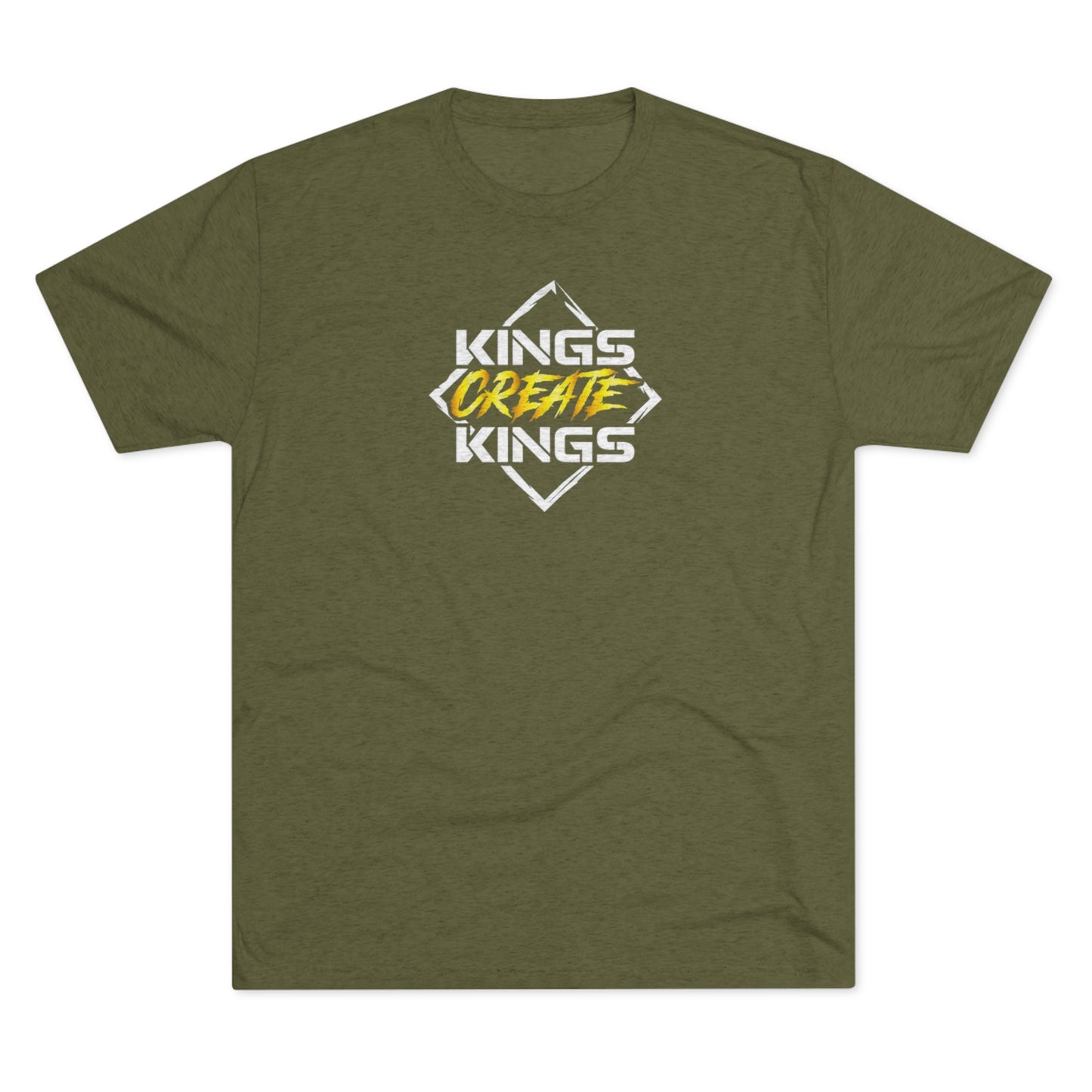 Kings Create Kings Gold Logo Tri-Blend Crew Tee