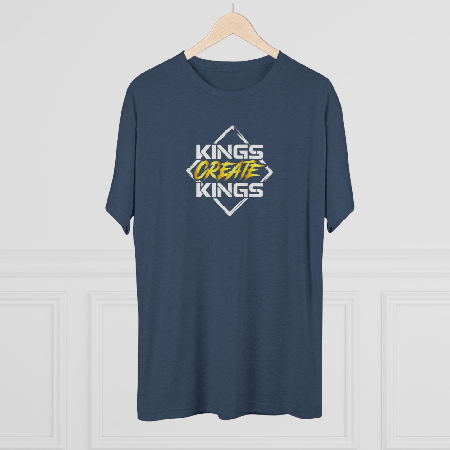 Kings Create Kings Gold Logo Tri-Blend Crew Tee
