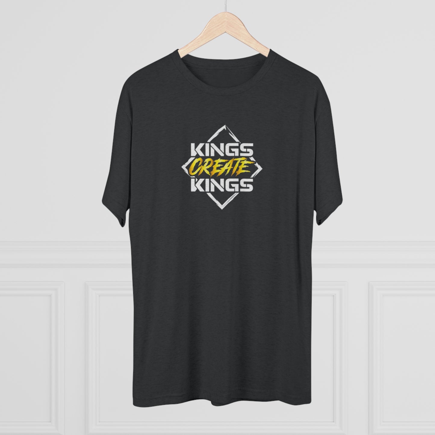 Kings Create Kings Gold Logo Tri-Blend Crew Tee