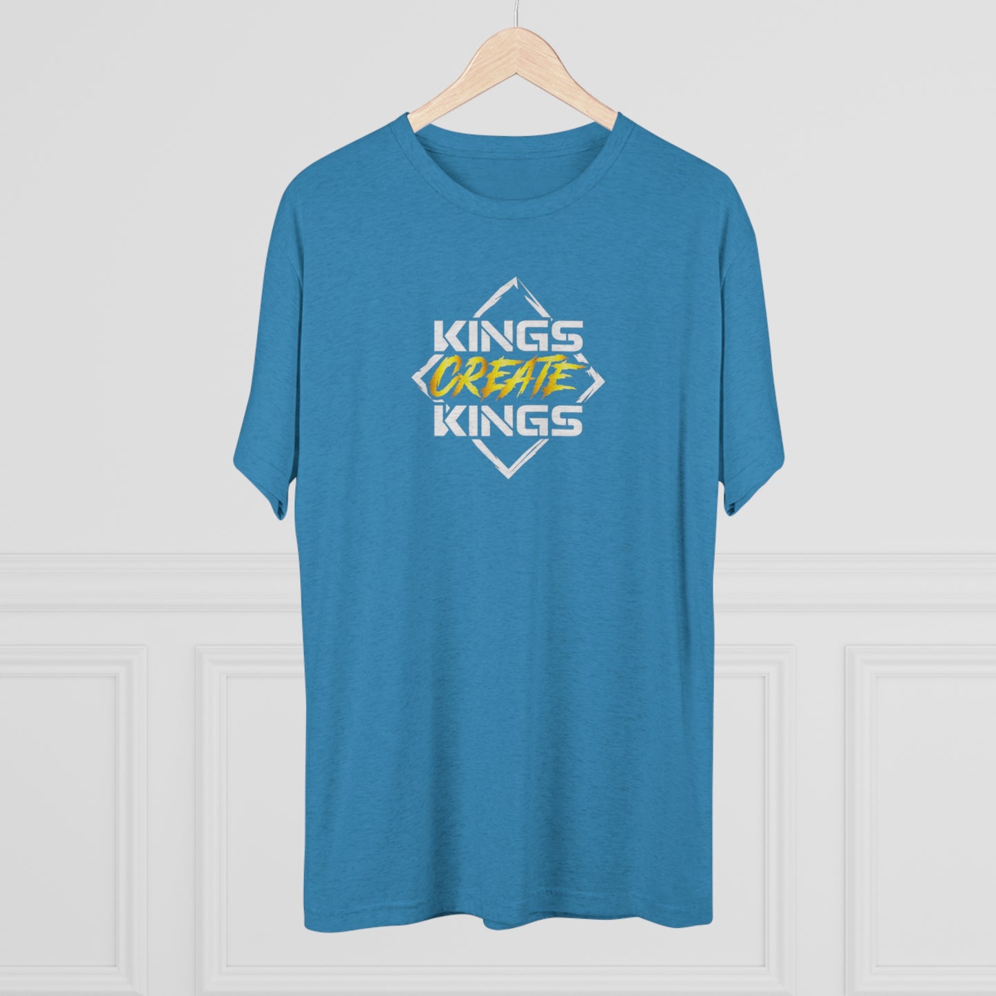 Kings Create Kings Gold Logo Tri-Blend Crew Tee