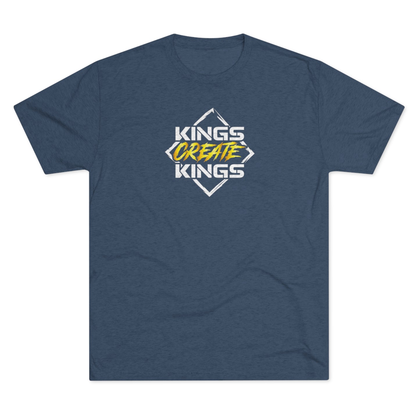 Kings Create Kings Gold Logo Tri-Blend Crew Tee