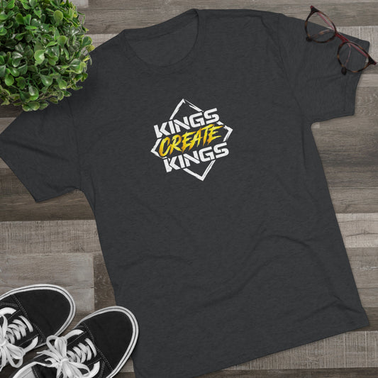 Kings Create Kings Gold Logo Tri-Blend Crew Tee