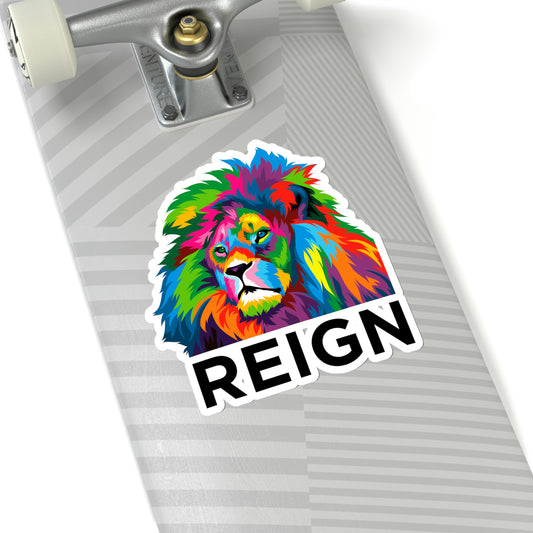 Lion REIGN Kiss-Cut Stickers